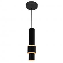 CWI Lighting 1390P5-1-101 - Lena Integrated LED 5in Black Mini Pendant