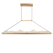 CWI Lighting 1601P48-624 - Himalayas Integrated LED 48in Brass Chandelier with Handcrafted Glass