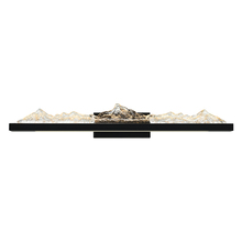 CWI Lighting 1601W36-101 - Himalayas Integrated LED 36in Black Vanity Light with Handcrafted Glass