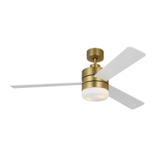 Generation Lighting 3ERAR52BBSD - Era 52 LED Ceiling Fan in Burnished Brass with Matte White Blades and Light Kit