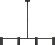 Generation Lighting GLC2074MBK - Zentro Four Light Linear Chandelier