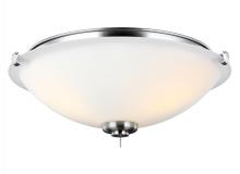 Generation Lighting MC247BS - 3 - Light LED Light Kit in Brushed Steel with Matte Opal Glass