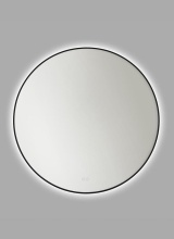 Generation Lighting MREL1431MBK - Cadre Round Mirror 36x36