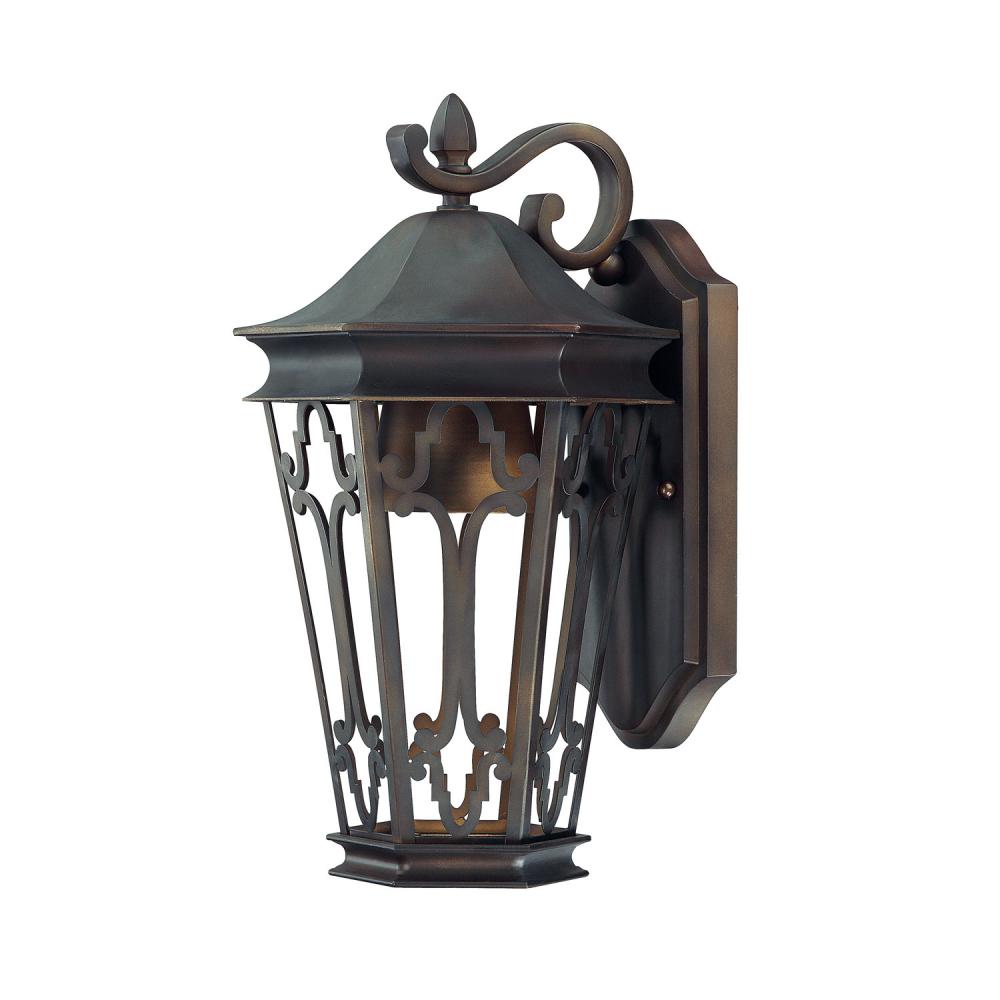 1 Light Outdoor Wall Lantern/Dark Sky