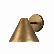 Capital 660011XB - 8" W x 7.5" H 1-Light Cone Sconce in Distressed Oxidized Brass