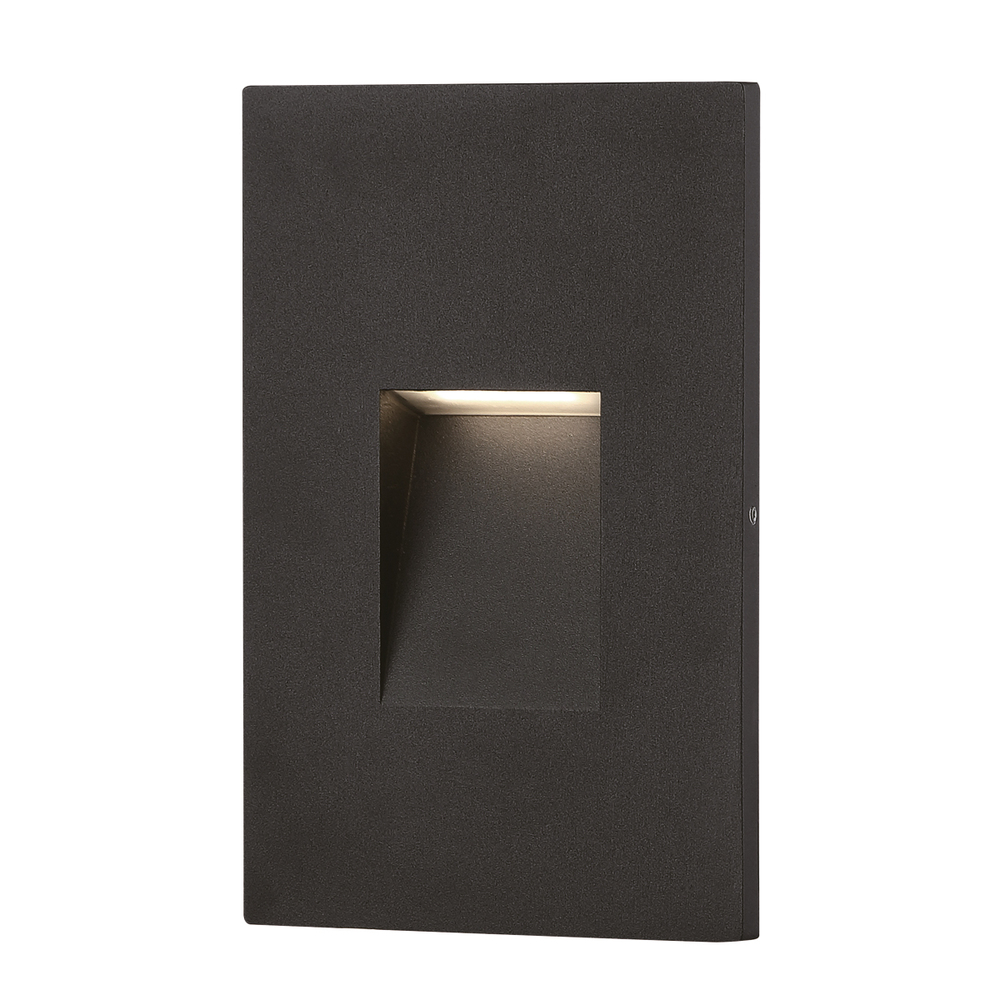 Step LT , Vert, Recessed Trim, Blk