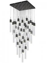 Avenue Lighting HF1903-41-GL-BK-C - The Original Glacier Collection 41 Light Multi Pendant in Black with Clear Crystal