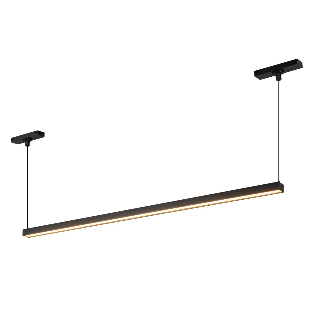 Mira 33-in Black Trilo Track Linear Pendant