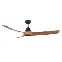 Kuzco Lighting Inc CF77860-MB/NW - Baylor 60-in Matte Black/Natural Wood LED Ceiling Fan