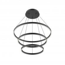 Kuzco Lighting Inc CH87932-BK-UNV-010 - Cerchio 32-in Black LED Chandeliers