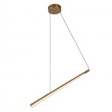 Kuzco Lighting Inc LP68124-VB-UNV - Lex 24-in Vintage Brass LED Linear Pendant