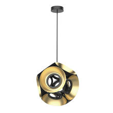 Kuzco Lighting Inc CH51232-BK/GD - Magellan 32-in Black/Gold LED Chandelier