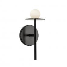 Kuzco Lighting Inc WS15504-BK-UNV - Elixir 4-in Black LED Wall Sconce