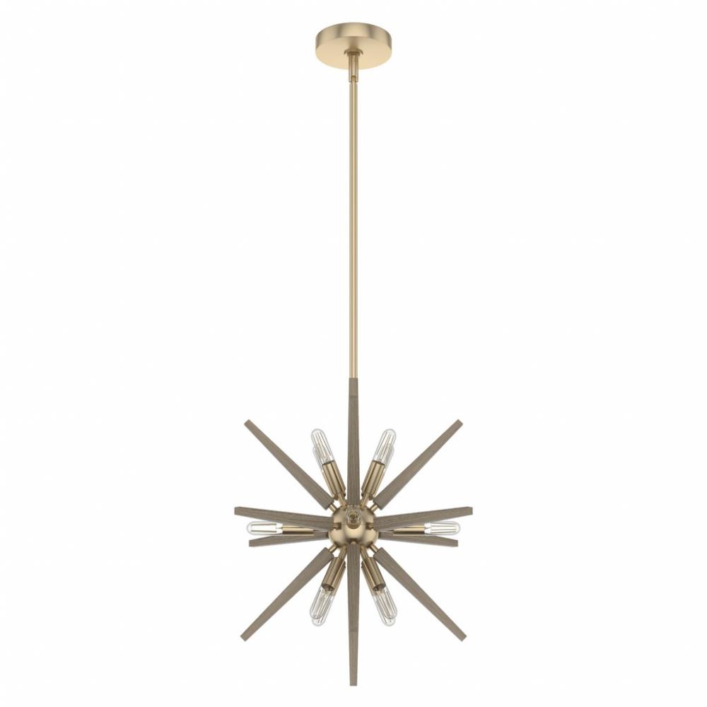 Hunter Jupiter Star Alturas Gold 12 Light Large Pendant Ceiling Light Fixture