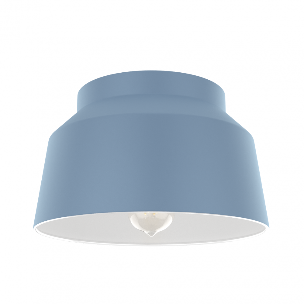 Hunter Cranbrook Indigo Blue 1 Light Flush Mount Ceiling Light Fixture