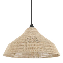 Hunter 48080 - Hunter Agoura Matte Black 3 Light Extra Large Pendant Ceiling Light Fixture