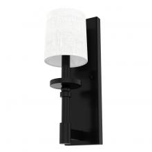 Hunter 19692 - Hunter Briargrove Matte Black 1 Light Small Sconce Wall Light Fixture