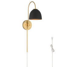 Hunter 48175 - Hunter Erling Luxe Gold 1 Light Large Sconce Wall Light Fixture