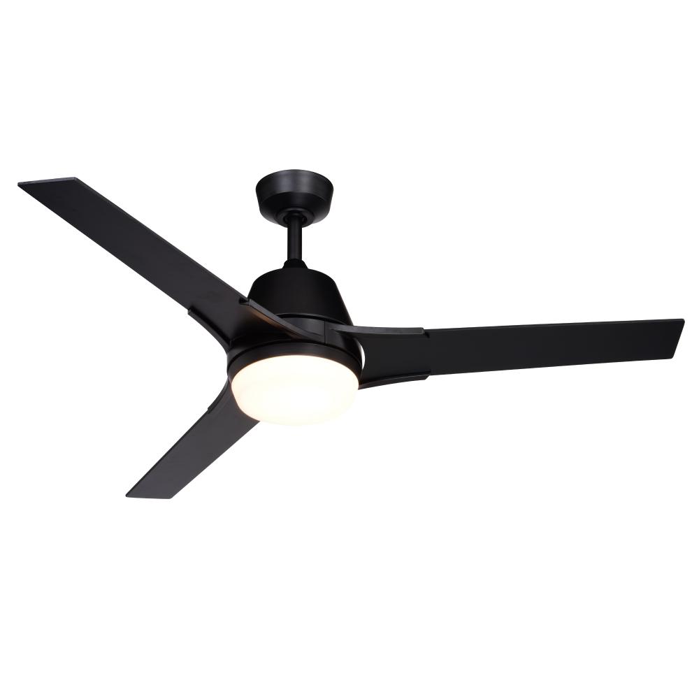 Crescent 52-in. Ceiling Fan Black