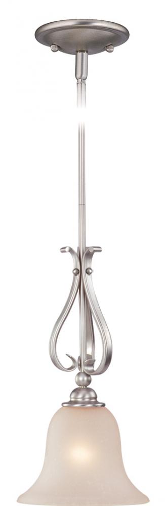 Monrovia 8.75-in Mini Pendant Brushed Nickel