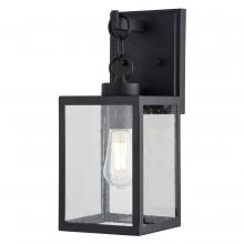 Vaxcel International T0771 - Berkley 6-in. W Outdoor Wall Light Textured Black