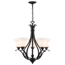 Vaxcel International H0319 - Monrovia 26-in. W 5 Light Chandelier Oil Rubbed Bronze
