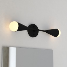 Vaxcel International W0534 - Zurich 18-in. 2 Light Wall Light Matte Black