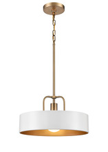Revolution Lighting PARK-PL15WHBB - One Light Pendant