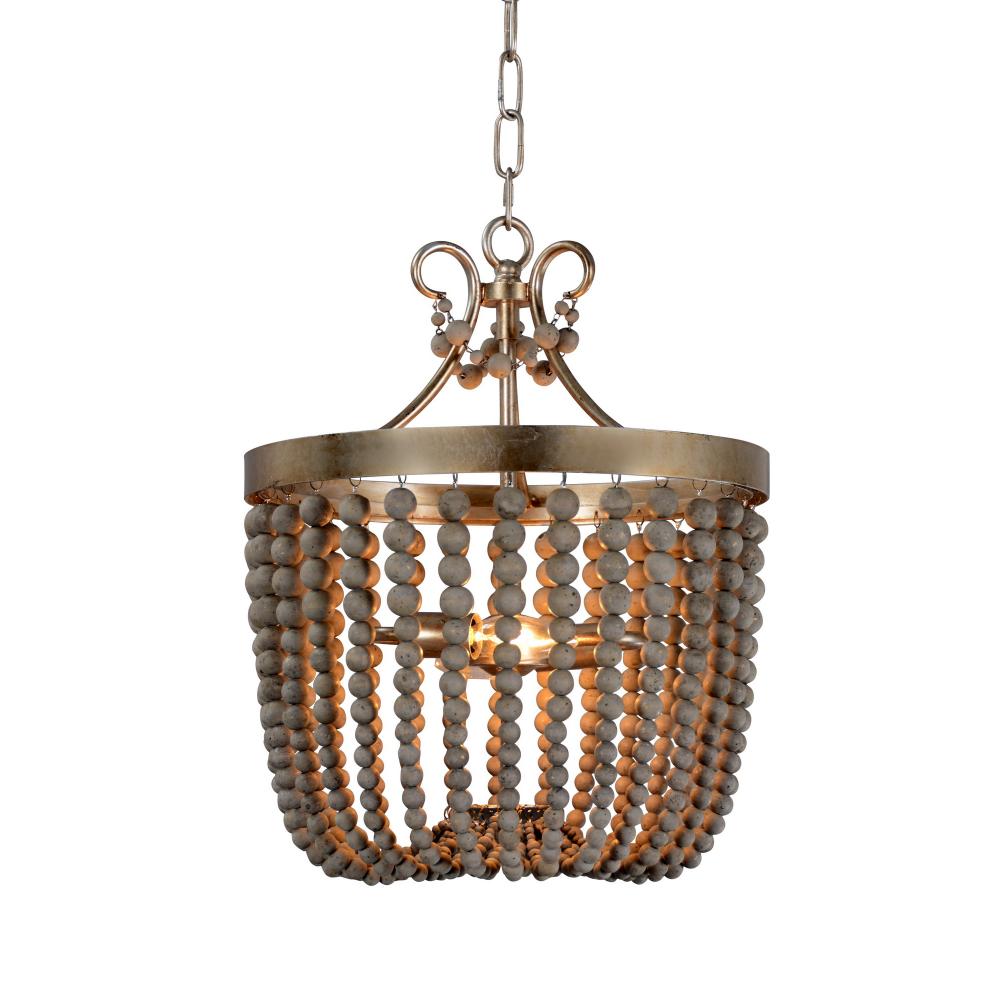 Darcia large Chandelier in Antique Silver