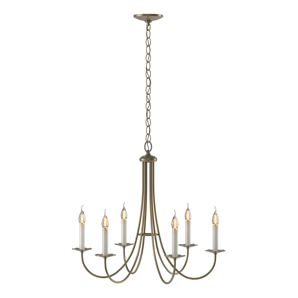 Simple Sweep 6 Arm Chandelier