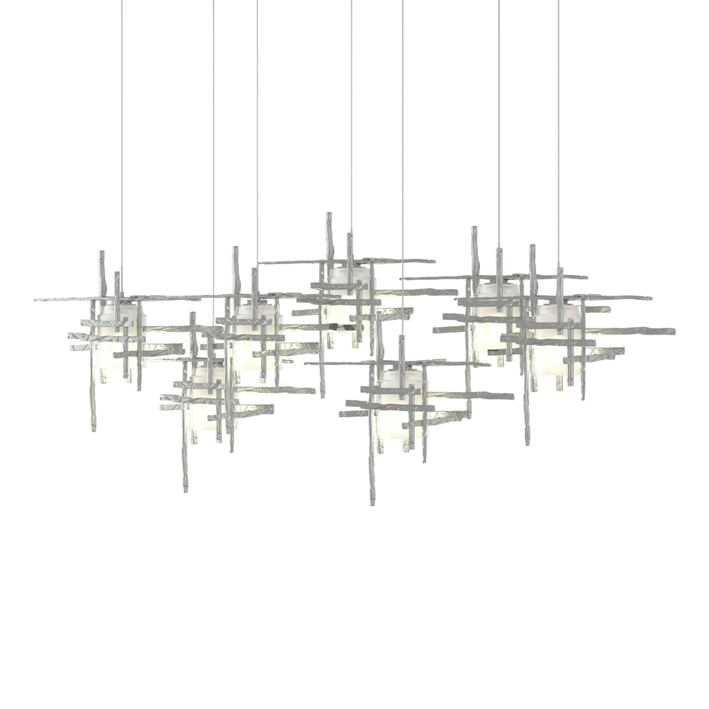 Tura 7-Light Frosted Glass Pendant