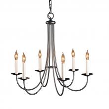 Hubbardton Forge 101160-SKT-20 - Simple Sweep 6 Arm Chandelier