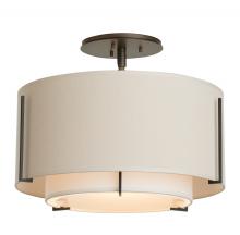 Hubbardton Forge 126501-SKT-07-SF1099-SA1590 - Exos Small Double Shade Semi-Flush