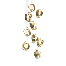 Hubbardton Forge 131099-SKT-LONG-86-GG0711 - Riza 9-Light Pendant