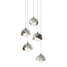 Hubbardton Forge 131125-SKT-LONG-14-85-GG0711 - Brooklyn 5-Light Double Shade Pendant