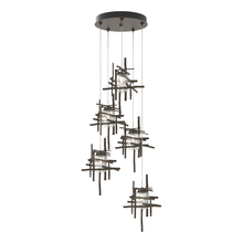 Hubbardton Forge 131126-SKT-STND-05-II0728 - Tura 5-Light Seeded Glass Pendant