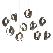 Hubbardton Forge 131208-SKT-LONG-07-GG0711 - Riza 10-Light Pendant