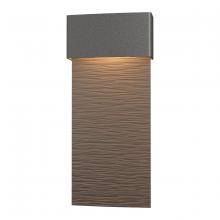 Hubbardton Forge 302632-LED-20-77 - Stratum Large Dark Sky Friendly LED Outdoor Sconce