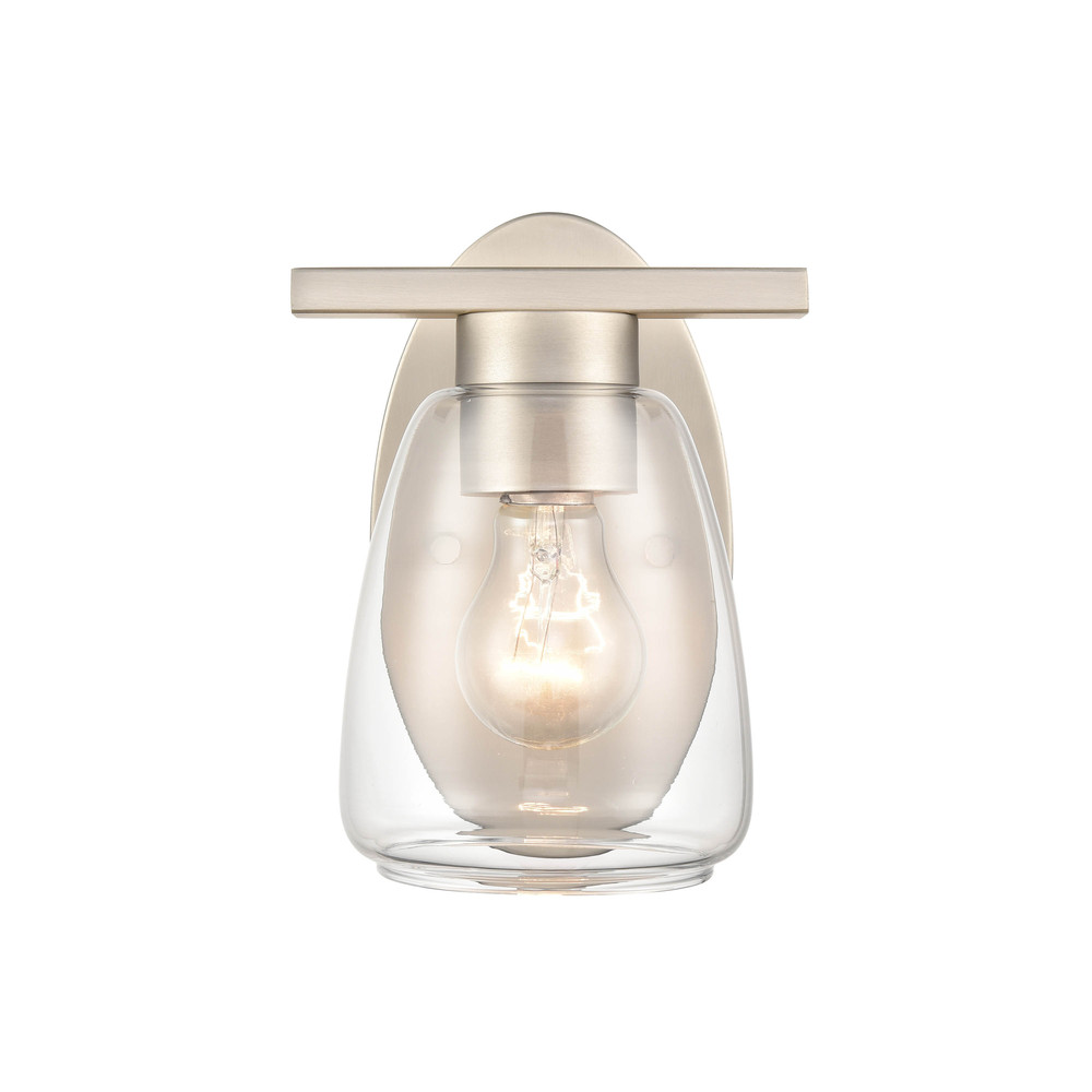 1-Light Wall Sconce Satin Nickel