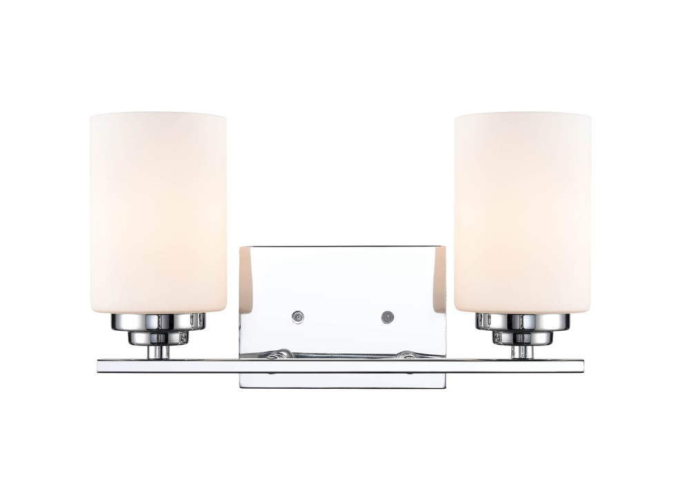 Durham 2-Light Vanity Chrome