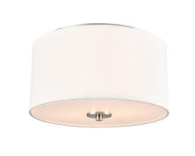 Millennium 41002-BN - Guyten 13" Wide 2-Light Flushmount - Brushed Nickel