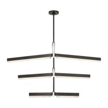Visual Comfort & Co. Modern Collection KWCH70527BZALB - Linea 56 Three Tier Chandelier