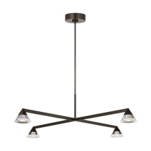 Visual Comfort & Co. Modern Collection SLCH75427BZCG - Midrand Crystal 37 Chandelier