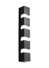 Visual Comfort & Co. Modern Collection 700OWSQGE92731BUNV - Modern Square Geometric X-Large Wall Sconce Light in a Black finish