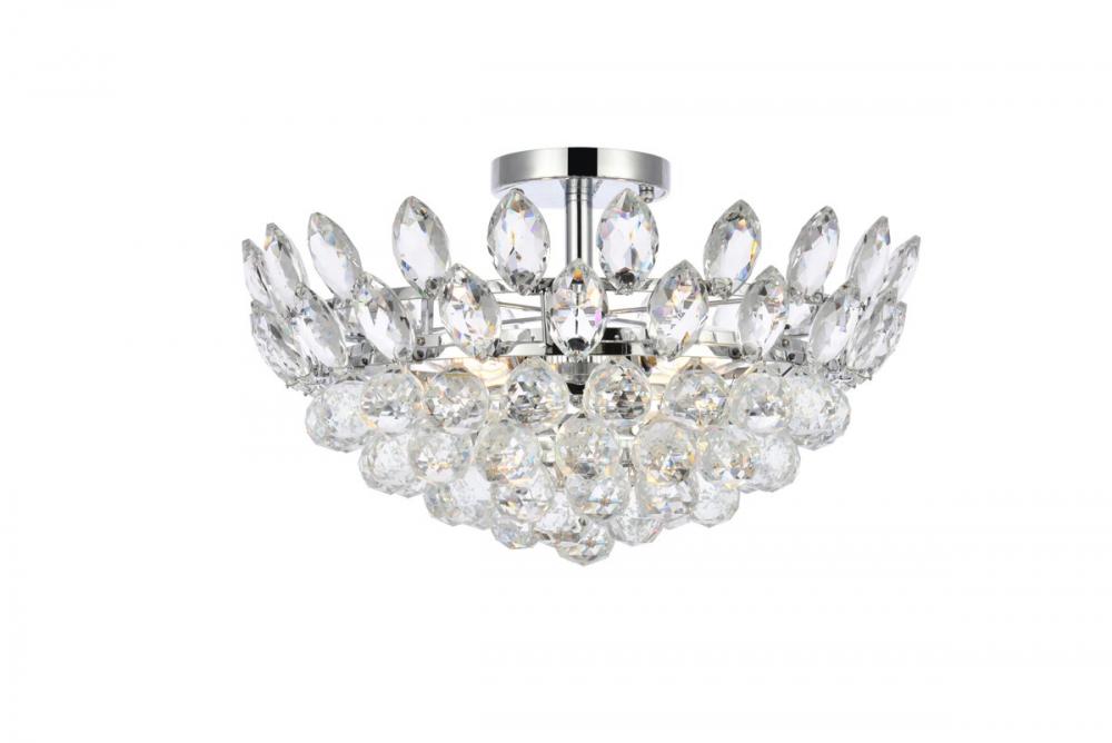 Emilia 18 Inch Flush Mount in Chrome