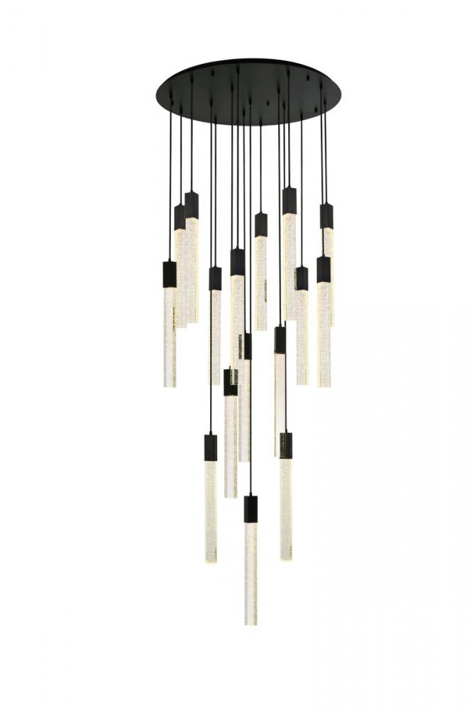 Weston 16 Lights Pendant in Black