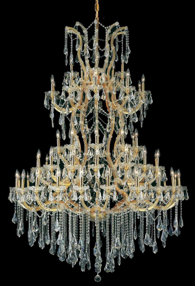 Maria Theresa 61 Light Gold Chandelier Clear Royal Cut Crystal