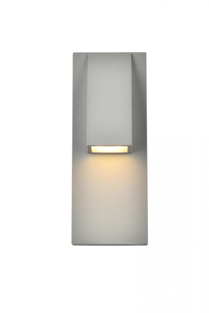 Raine Integrated LED wall sconce in silver