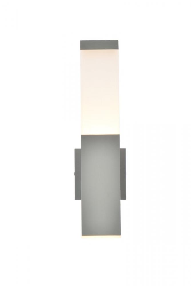 Raine Integrated LED wall sconce in silver