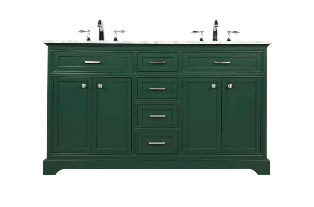 60 Inch Single Bathroom Vanity in Green